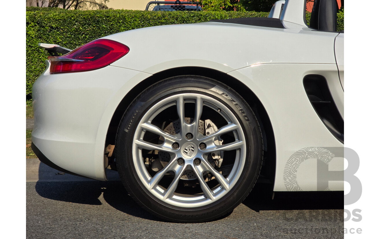 4/2014 Porsche Boxster 981 MY14 2d Roadster White 2.7L