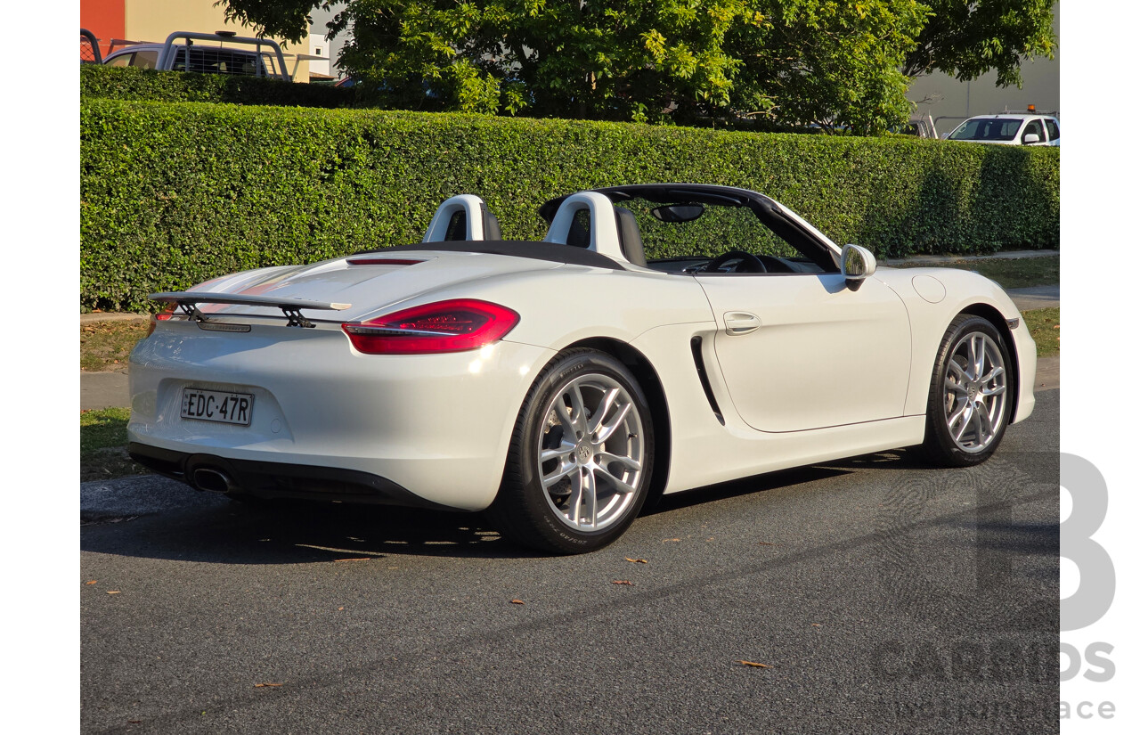 4/2014 Porsche Boxster 981 MY14 2d Roadster White 2.7L