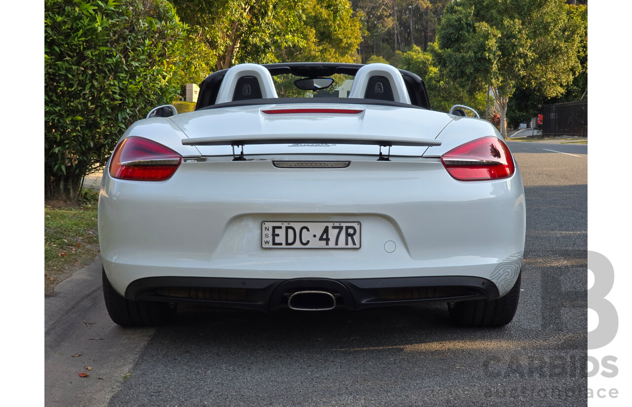 4/2014 Porsche Boxster 981 MY14 2d Roadster White 2.7L