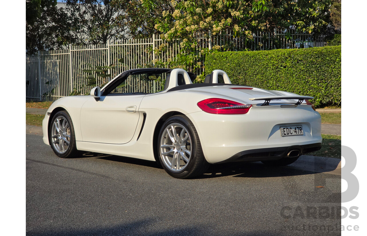 4/2014 Porsche Boxster 981 MY14 2d Roadster White 2.7L