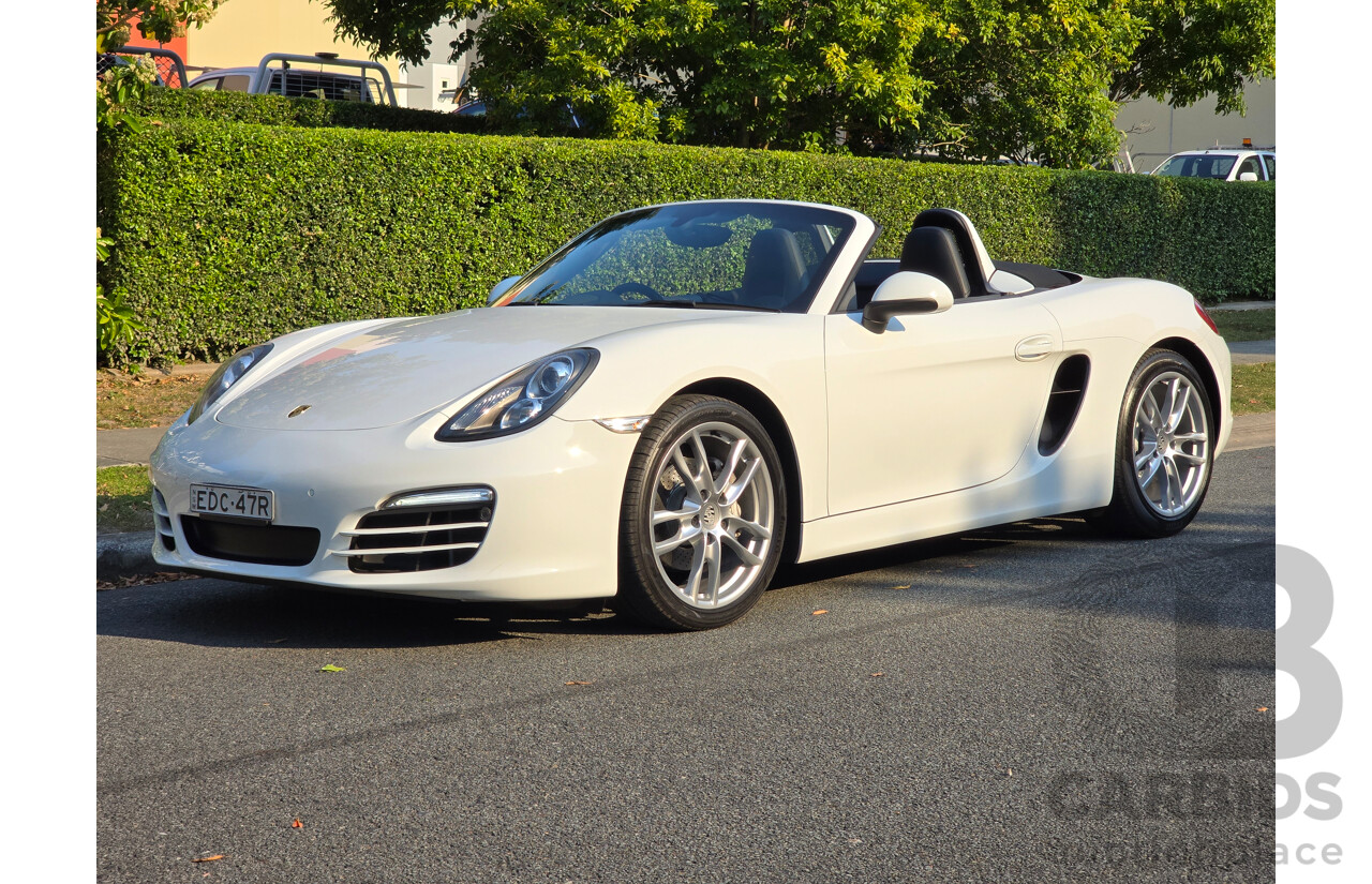 4/2014 Porsche Boxster 981 MY14 2d Roadster White 2.7L