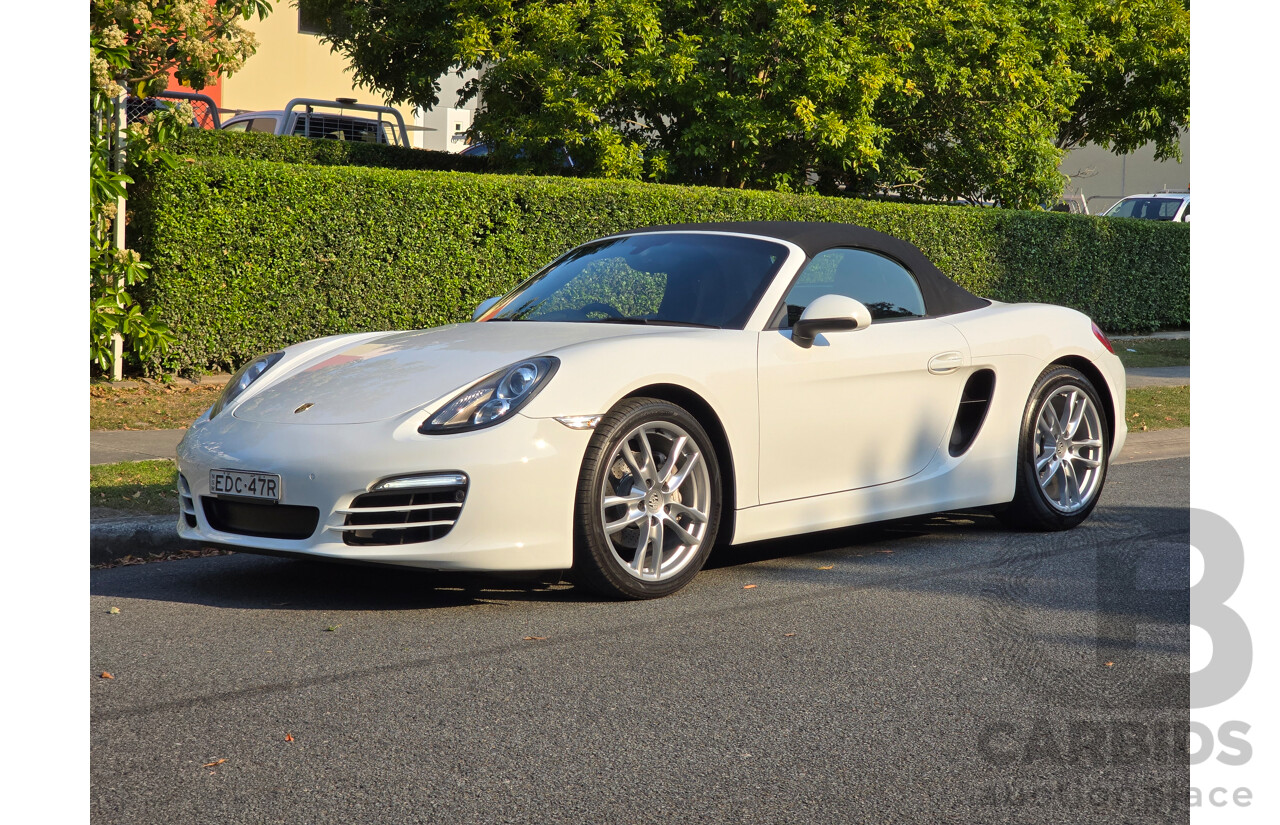 4/2014 Porsche Boxster 981 MY14 2d Roadster White 2.7L