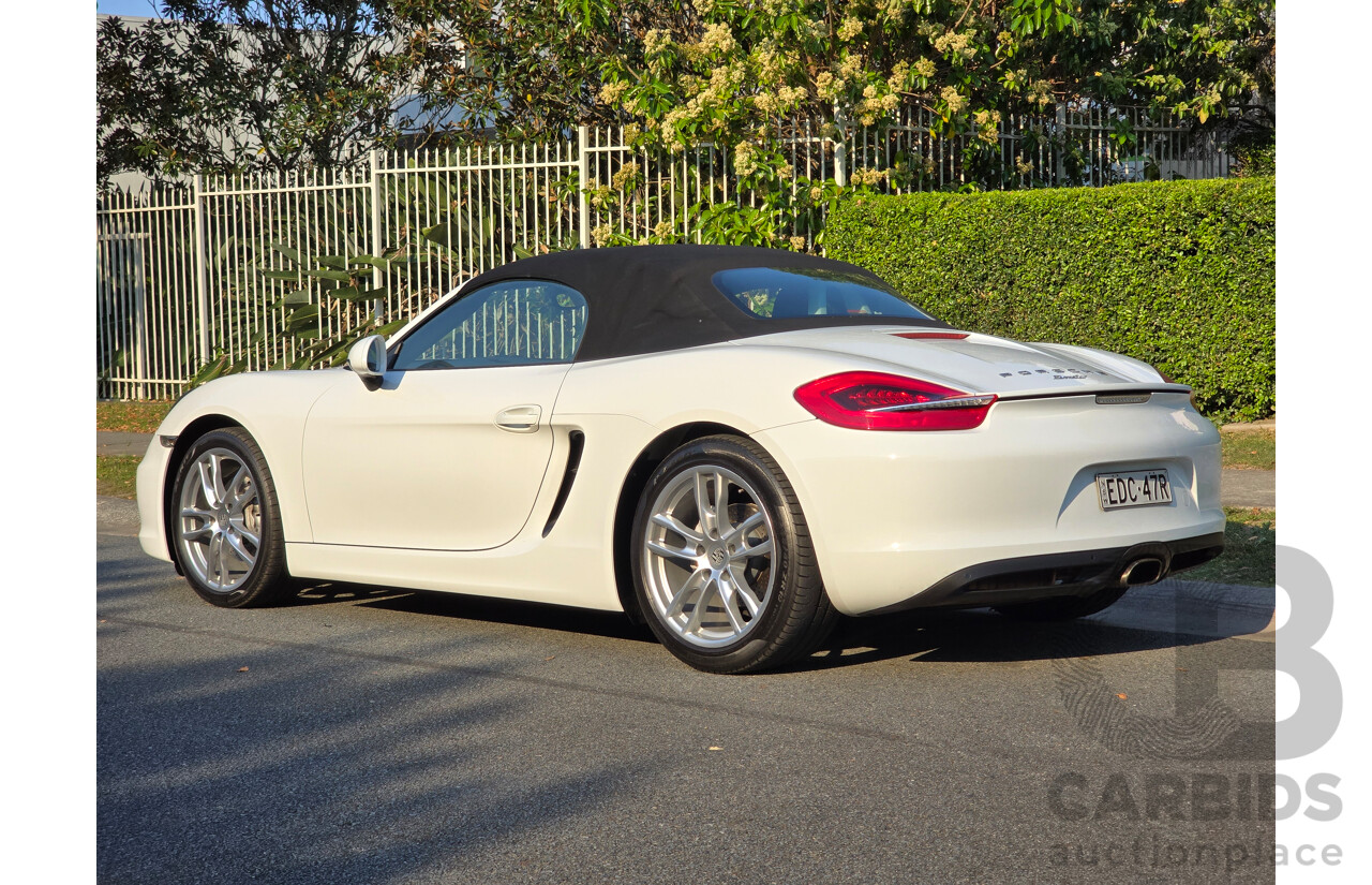 4/2014 Porsche Boxster 981 MY14 2d Roadster White 2.7L