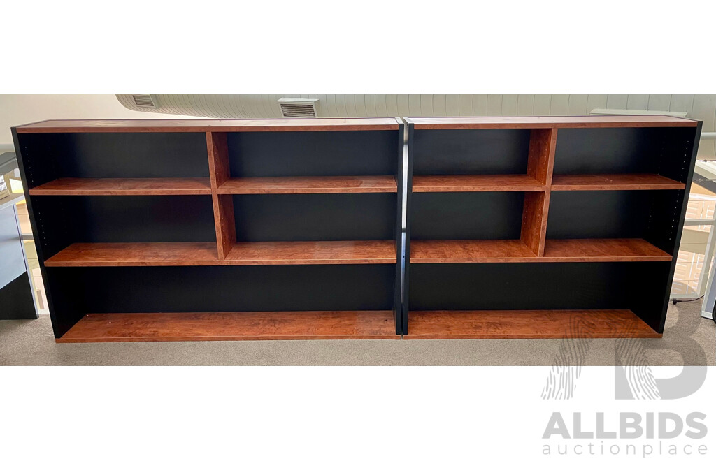 Veneer Shelving Units - Lot of 2