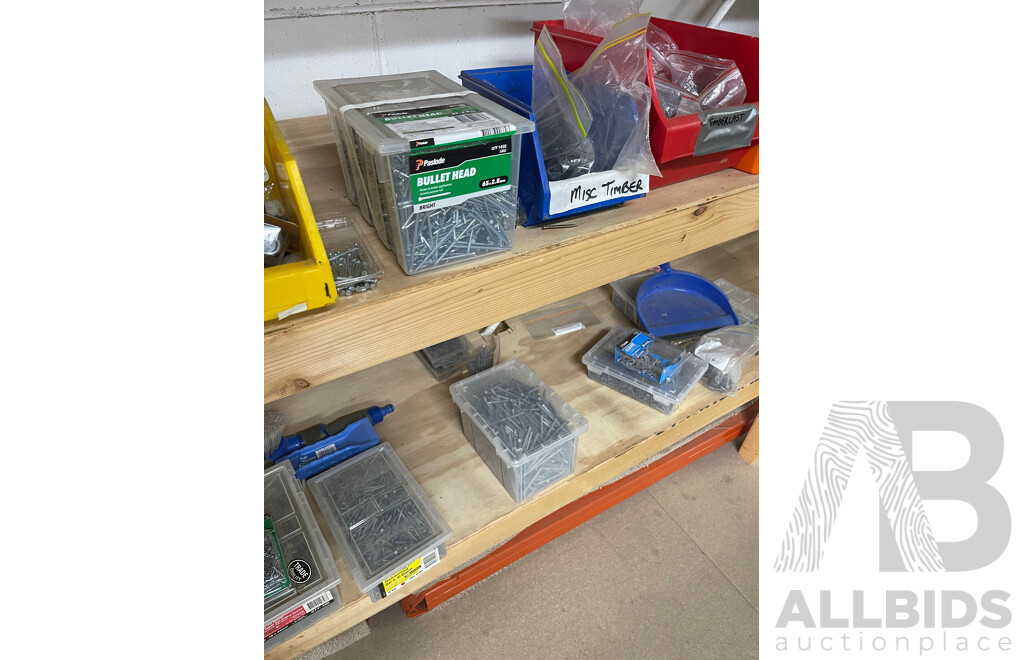 Various Hardware, Decking Finishes and Supplies