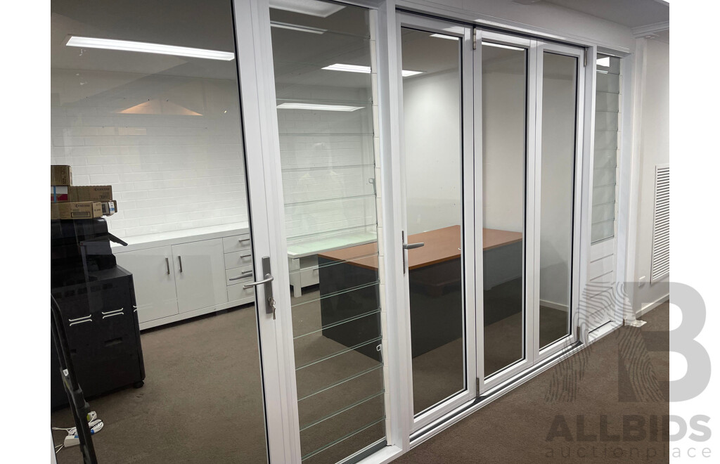 Alumnium Framed Patios Doors and Louvered Windows