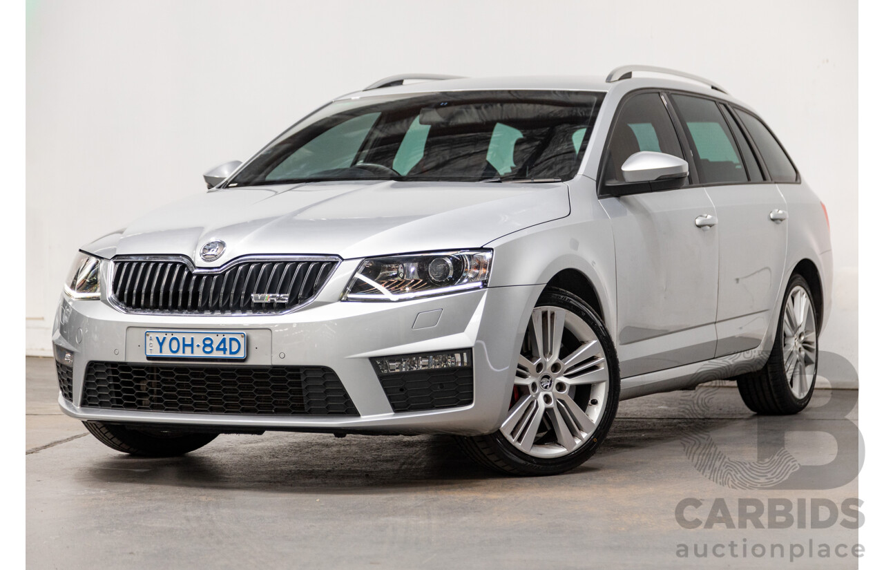 3/2014 Skoda Octavia RS 135 TDI NE 4d Wagon Brilliant Silver Metallic Turbo Diesel 2.0L