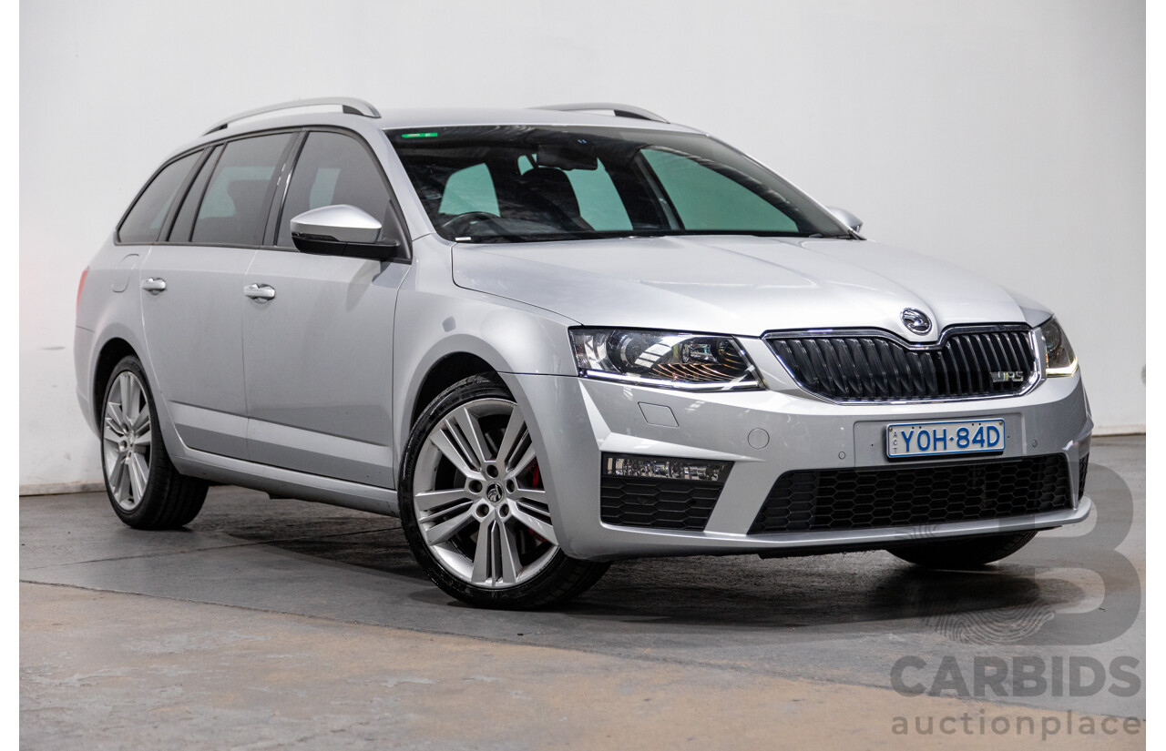 3/2014 Skoda Octavia RS 135 TDI NE 4d Wagon Brilliant Silver Metallic Turbo Diesel 2.0L