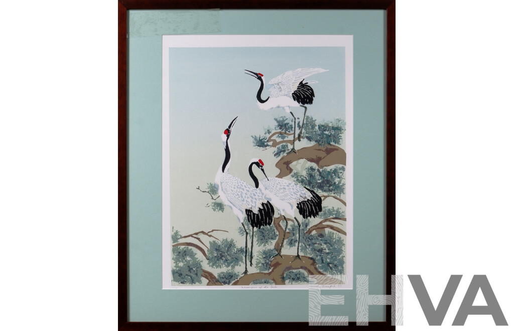 Heather Beresford, (Contemporary, Australian), Messengers of the Gods, Serigraph, 64 x 54 cm (frame)