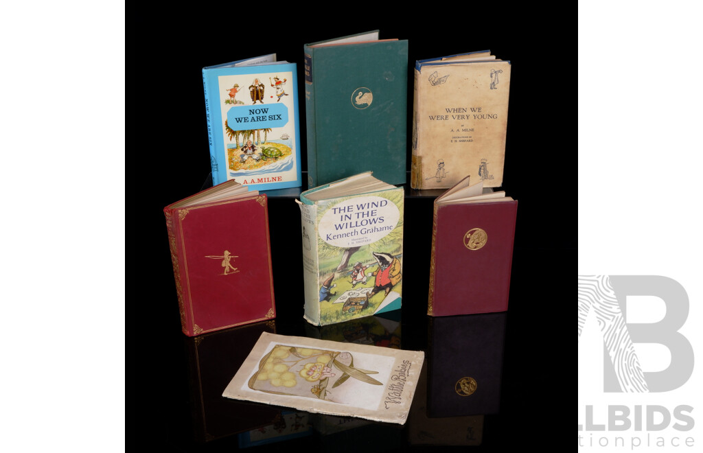 Collection Vintage Children's Literature Including A.A Milne, May Gibbs, Kenneth Graham and More