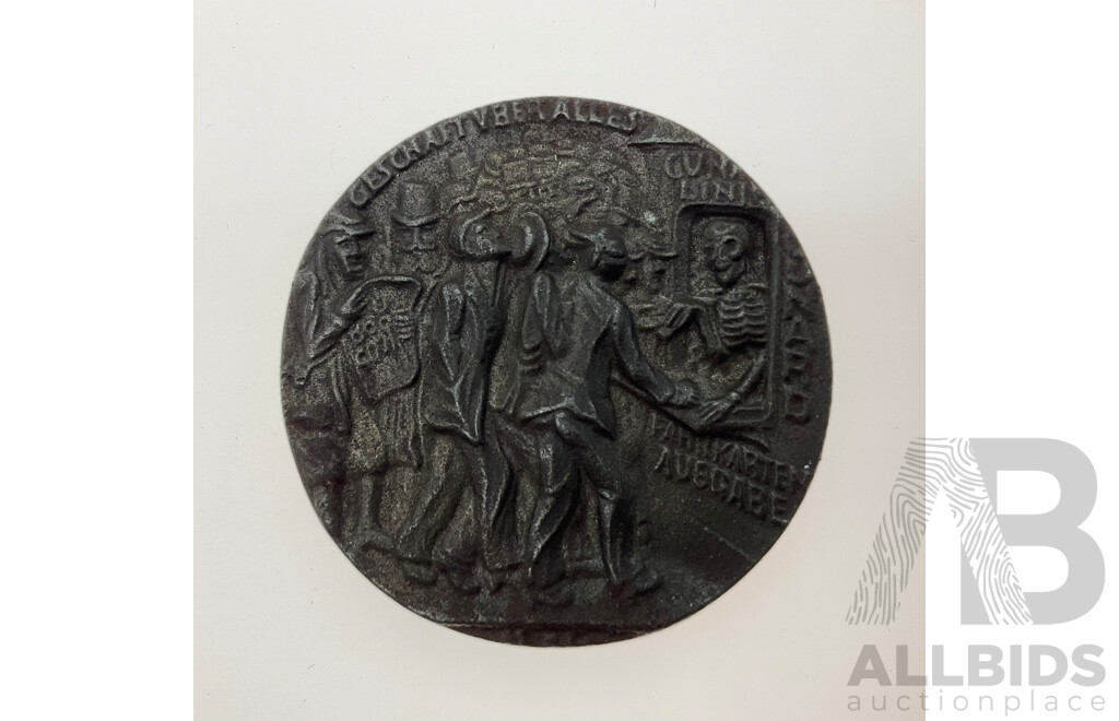 1915 Karl Goetz WW1 Lusitania Satirical Medal