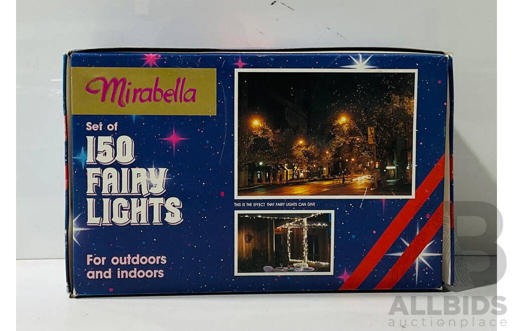 Set of 150 Vintage Mirabella Outdoor/Indoor Fairy Lights