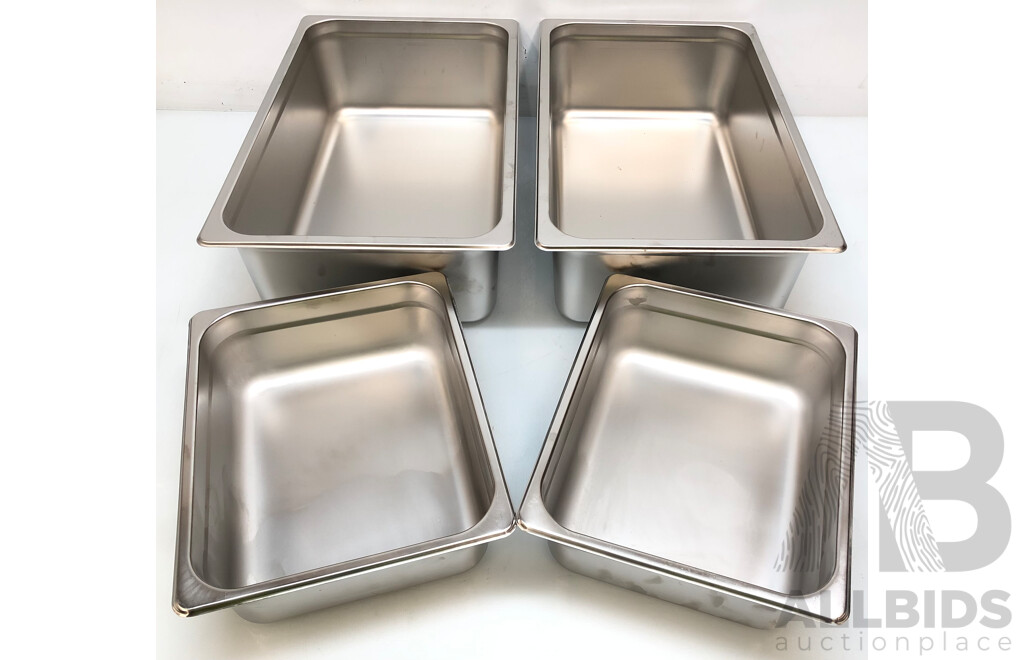 Gastronorm Trays - Lot of Four - New