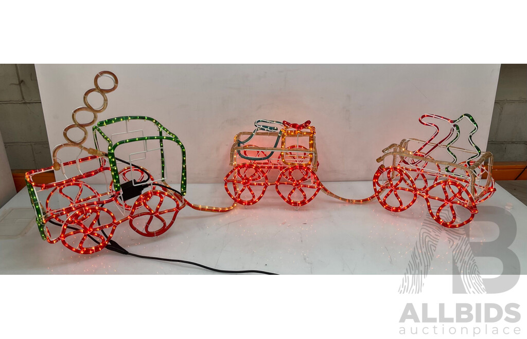 Christmas Rope Light Train