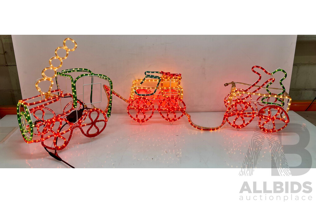 Christmas Rope Light Train