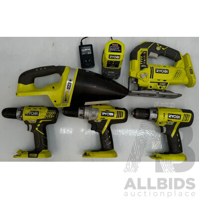 Ryobi Tools - Jigsaw, Drill Driver, Hammer Drill, Drill, Hand Vac, and Charger