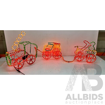 Christmas Rope Light Train