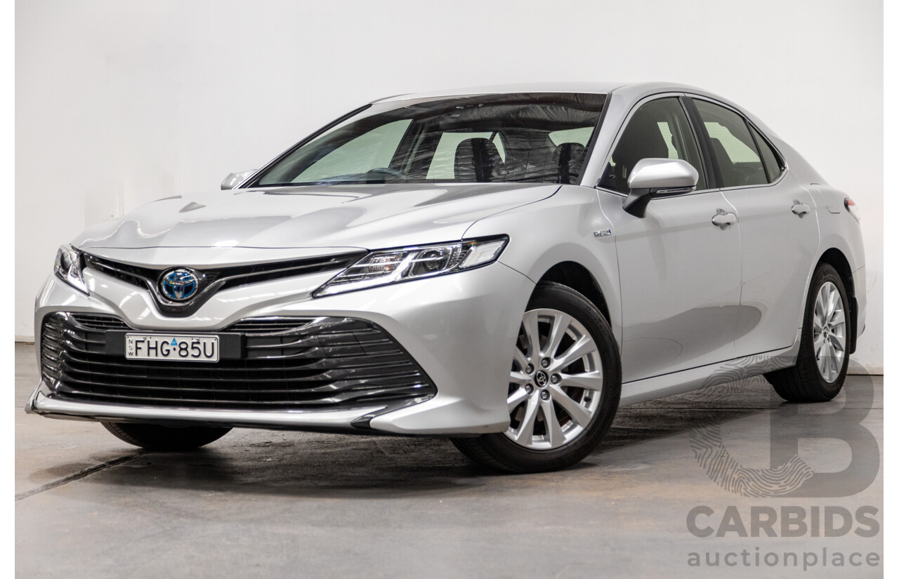 11/2019 Toyota Camry Ascent Hybrid MY20 AXVH71R 4d Sedan Silver Pearl 2.5L / 88kw Hybrid