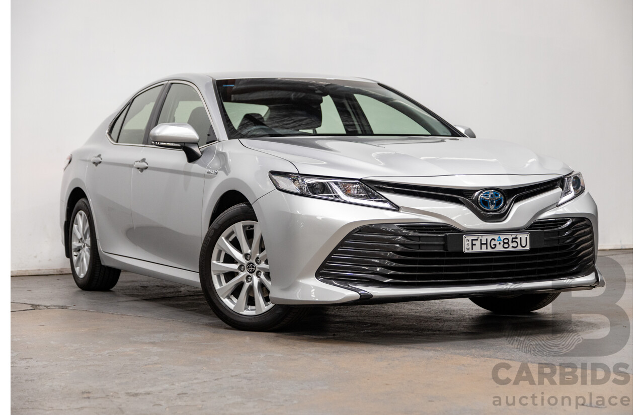 11/2019 Toyota Camry Ascent Hybrid MY20 AXVH71R 4d Sedan Silver Pearl 2.5L / 88kw Hybrid