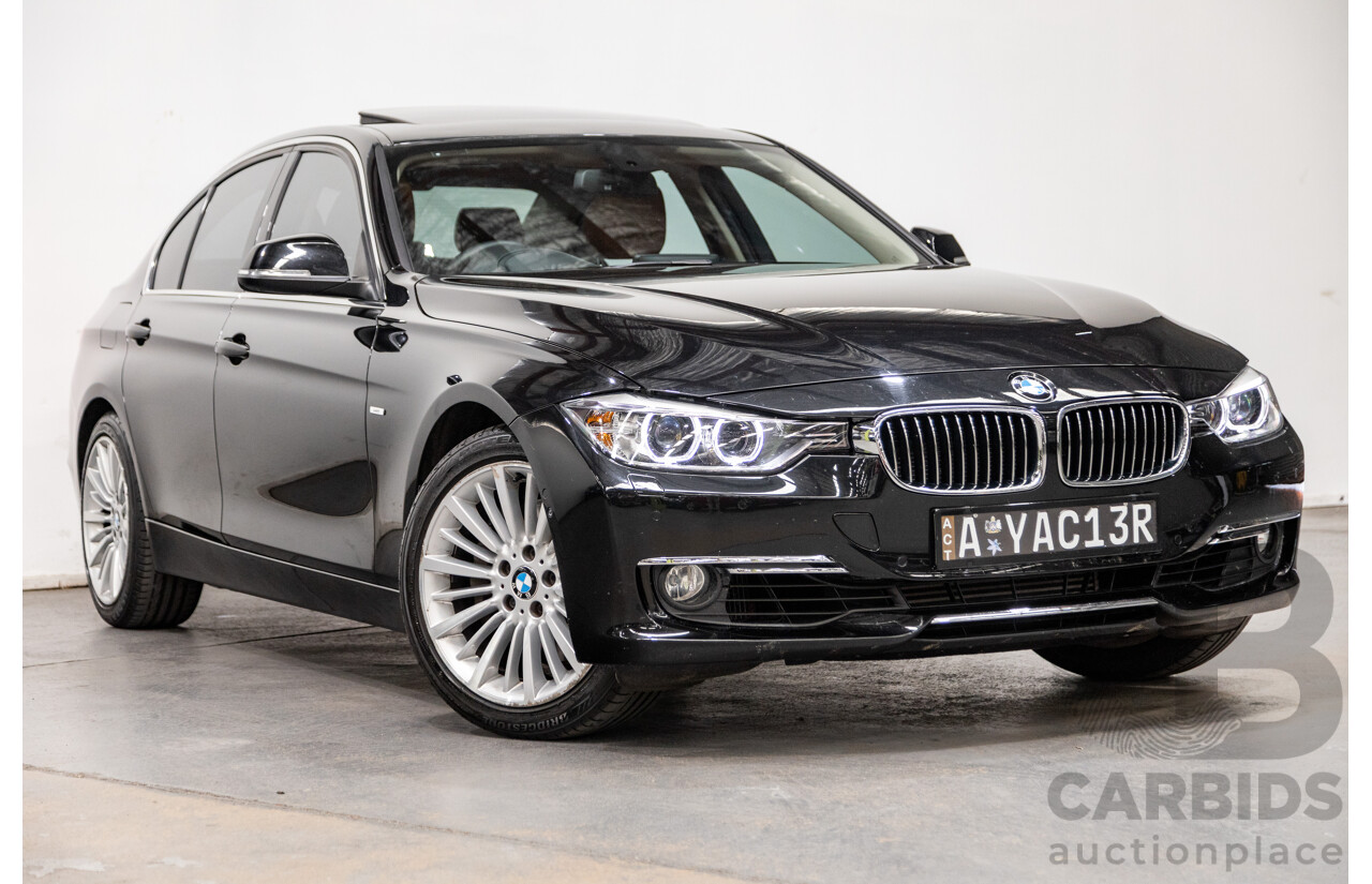 9/2013 BMW 335i Luxury Line F30 4d Sedan Black Sapphire Metallic Turbo 3.0L