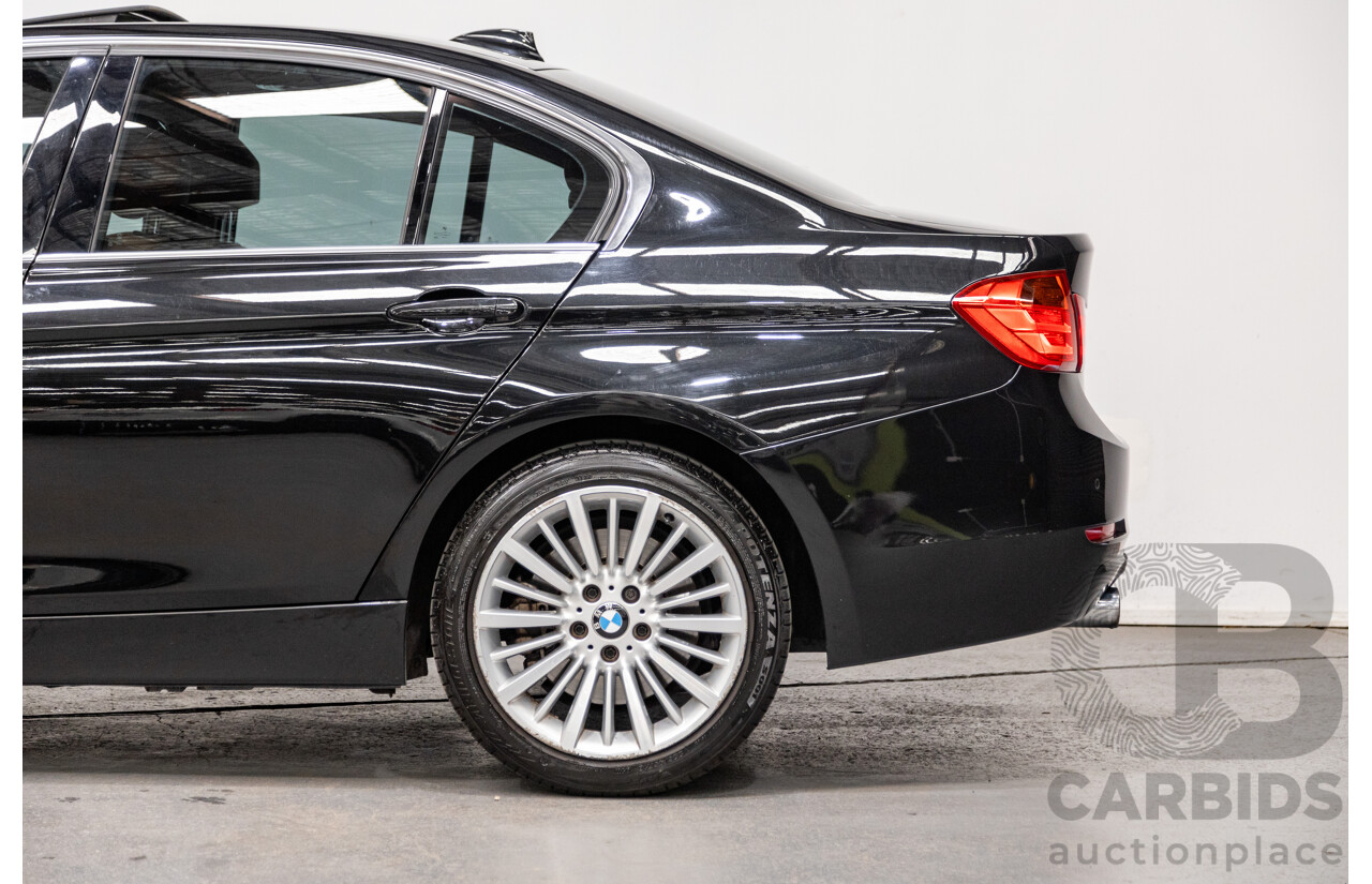 9/2013 BMW 335i Luxury Line F30 4d Sedan Black Sapphire Metallic Turbo 3.0L