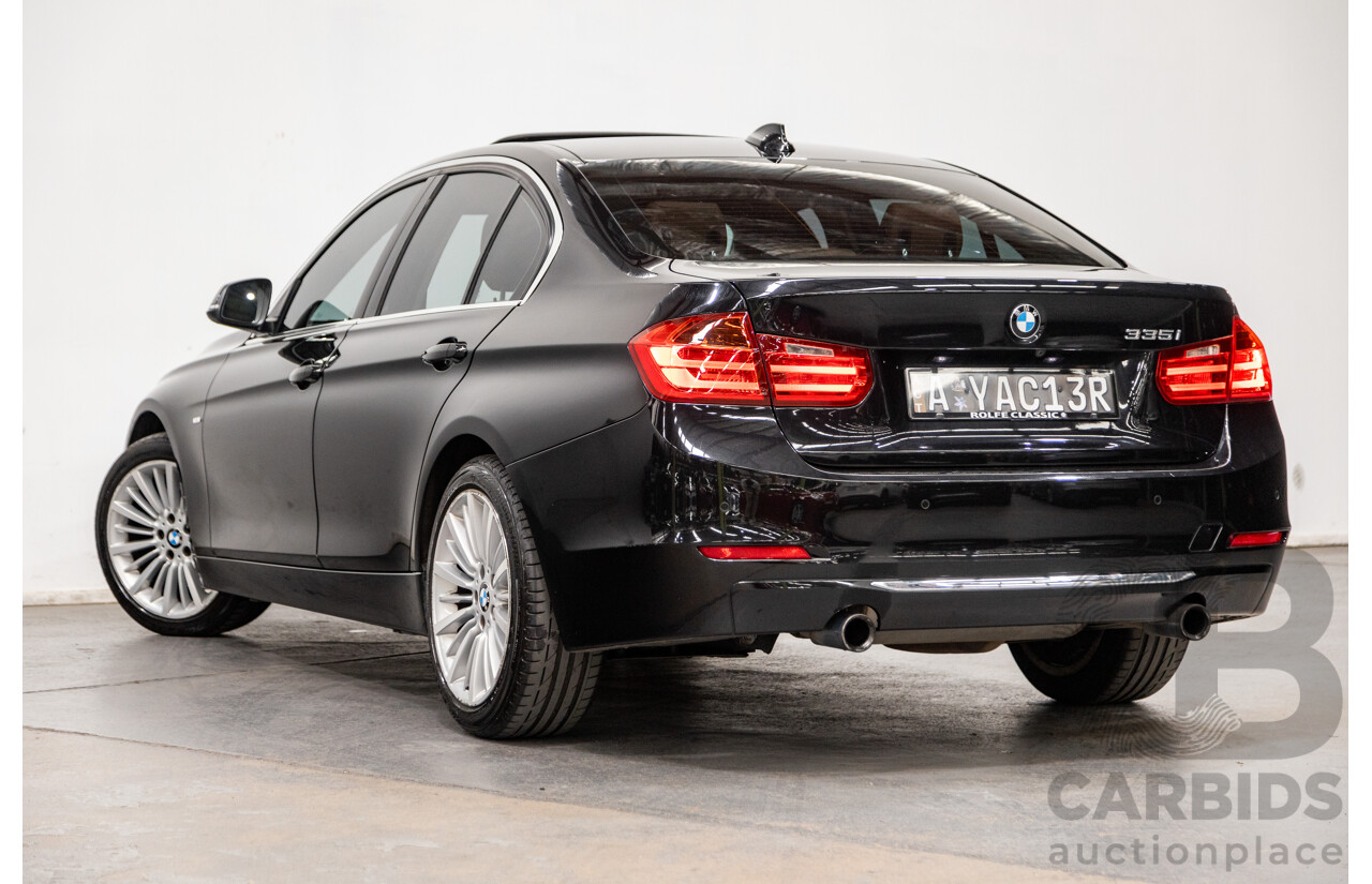 9/2013 BMW 335i Luxury Line F30 4d Sedan Black Sapphire Metallic Turbo 3.0L