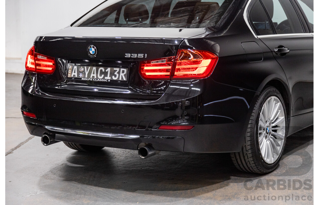 9/2013 BMW 335i Luxury Line F30 4d Sedan Black Sapphire Metallic Turbo 3.0L