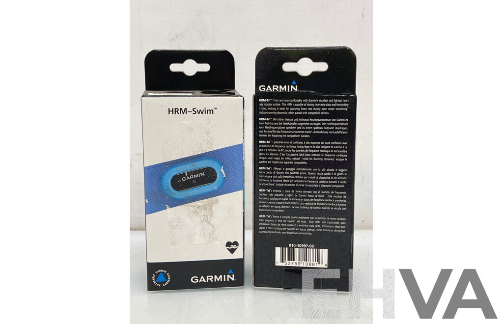 Garmin HRM Tri and HRM Swim Heart Rate Monitors - Brand New