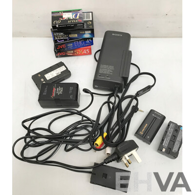 JVC Compact VHS Camcorder and Sony Digital Video Camera Recorder - Lot of 2
