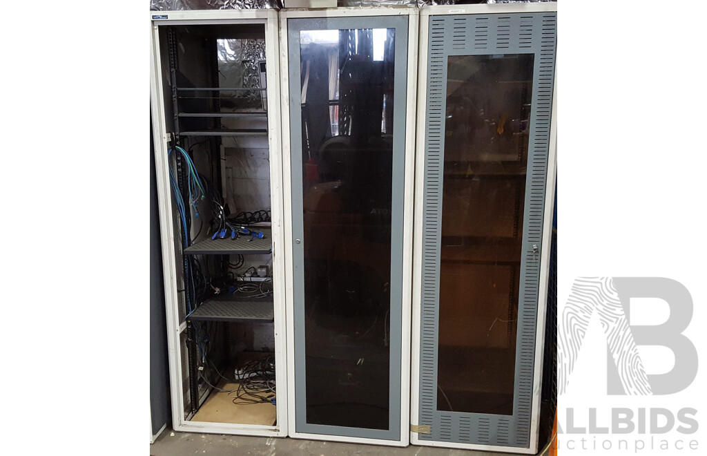 Server Rack Cabinets - Lot of Three