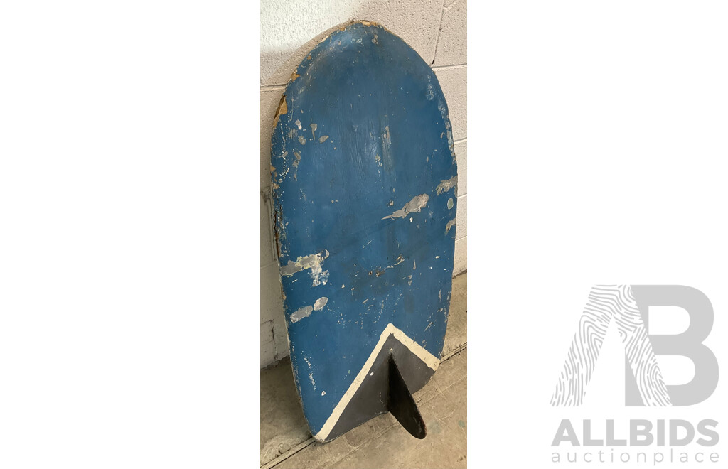 1960S/70S BELLY BOARD PAIPO/BELLY BOARD (3' 2” X 18” X 2”)