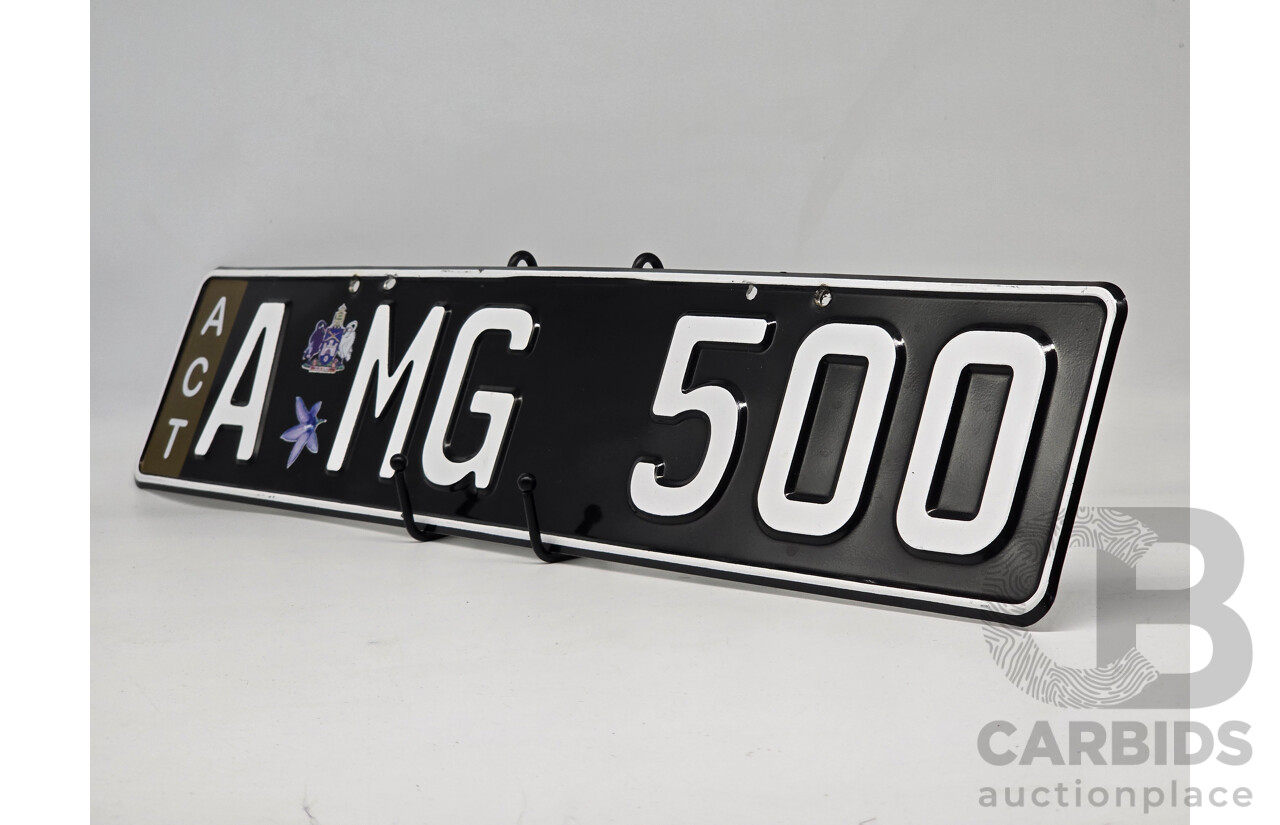 ACT Alpha Numerical European Style Number Plate - AMG500