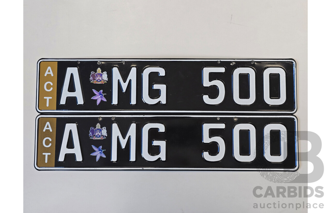 ACT Alpha Numerical European Style Number Plate - AMG500