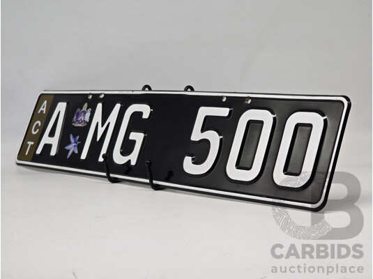 ACT Alpha Numerical European Style Number Plate - AMG500