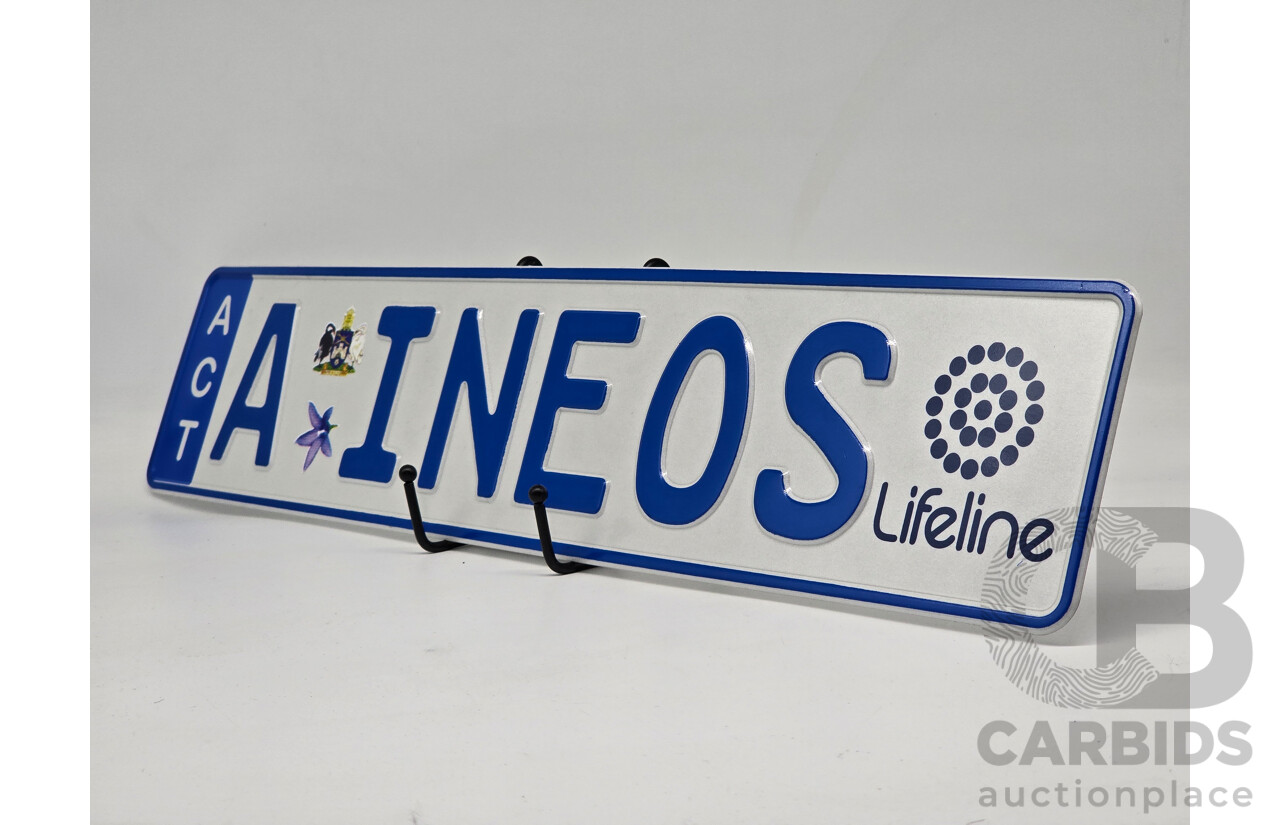 ACT Alpha European Style Number Plate - A INEOS