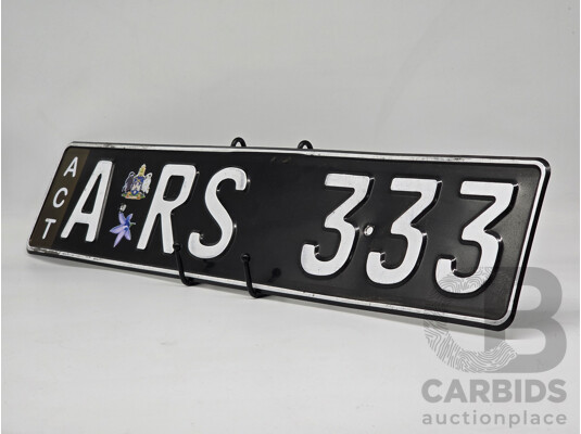 ACT Alpha Numerical European Style Number Plate - ARS333