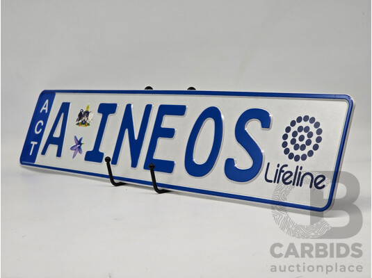 ACT Alpha European Style Number Plate - A INEOS