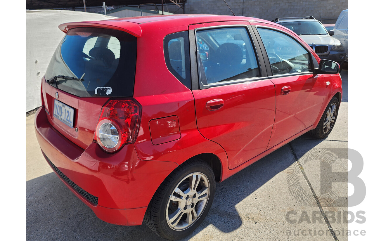 6/2010 Holden Barina  TK MY10 5d Hatchback Red 1.6L