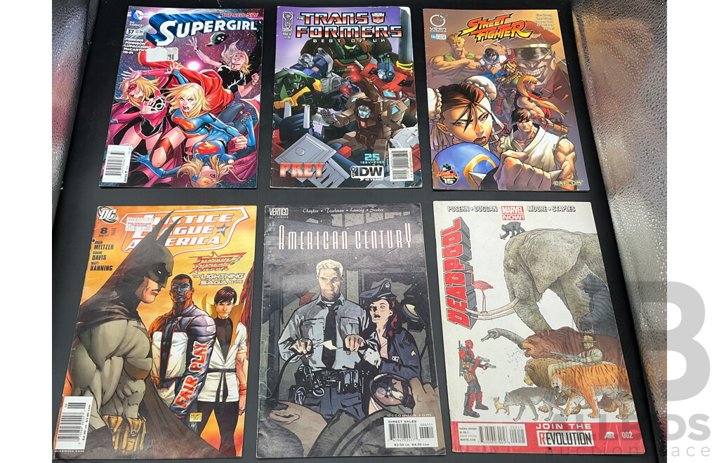 20x Comic Books - Marvel, DC, Street Fighter, Transformers, the Phantom, GiJoe