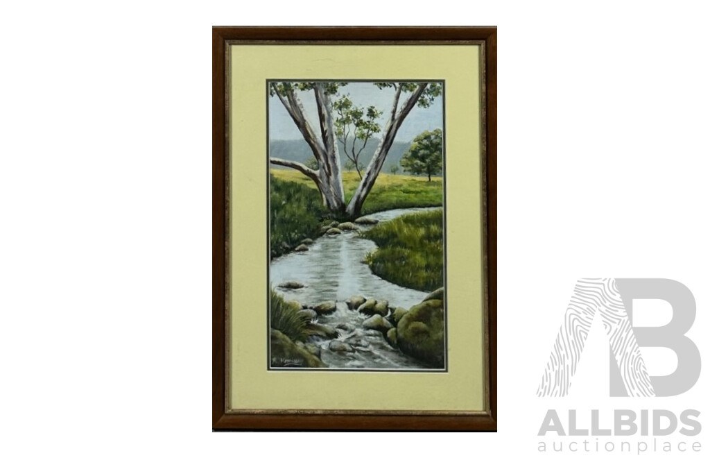 Robyn Morrissey, (20th Century, Australian), After the Rains, Acrylic on Canvas, 63 x 45 cm (frame)