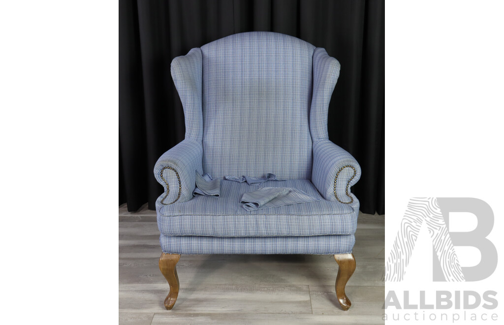 Fabric Wing Back Armchair