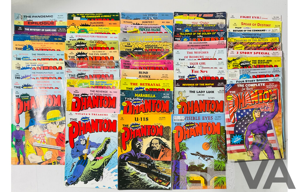 Approximately 50 Phantom Comics Single Issues Published From 2000-2008
