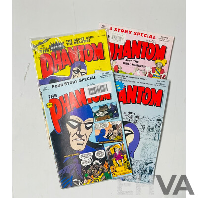 Collection of Phantom Comics Issues Including #1062, #1177, #1418, #1423 Published From 1994-2005