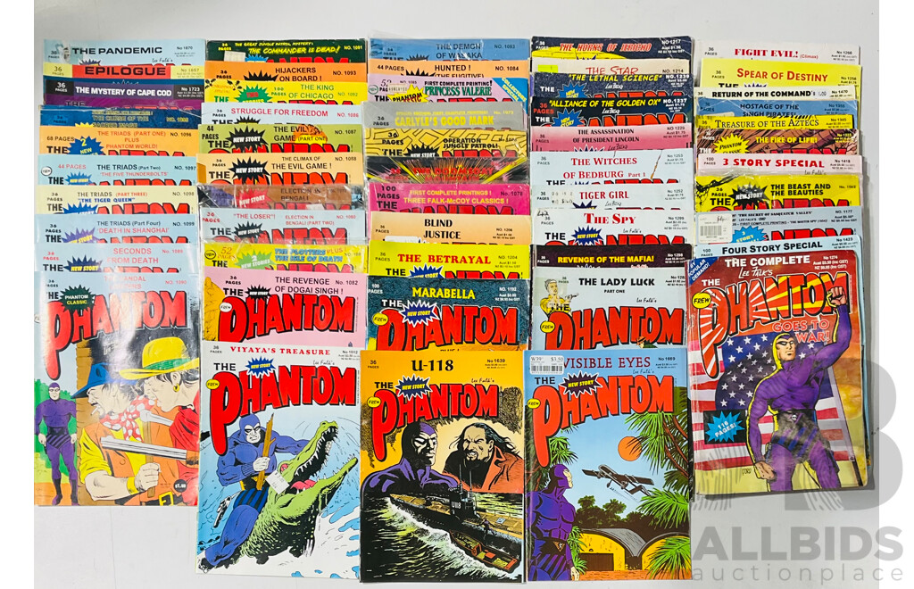 Approximately 50 Phantom Comics Single Issues Published From 2000-2008