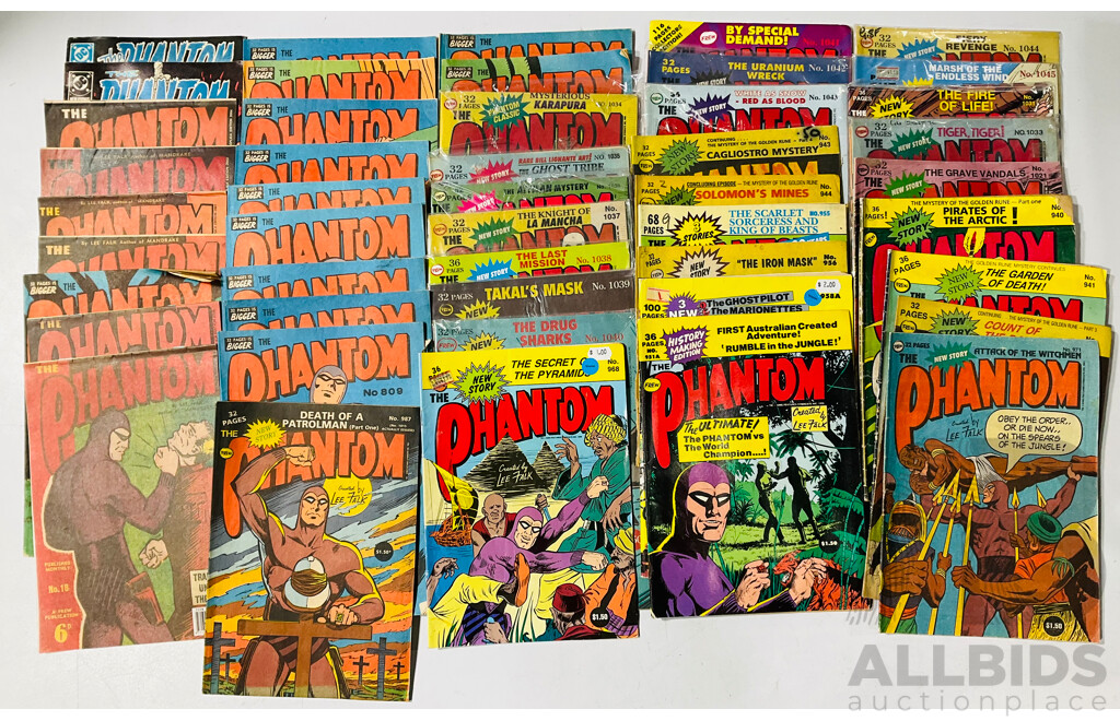 Approximately 50 Phantom Comics Single Issues Published From 1983-2003
