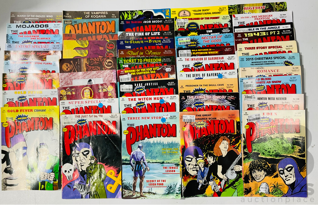 Approximately 50 Phantom Comics Single Issues Published From 1993-2013