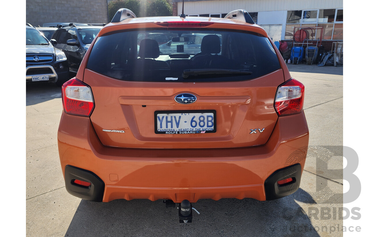 3/2012 Subaru XV 2.0i-S  4d Wagon Orange 2.0L