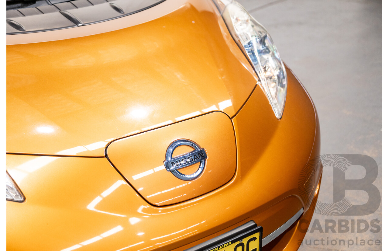 01/2017 Nissan Leaf G AZE0 4d Hatch Orange Metallic 80kw Electric Car EV - 06/2020 Import