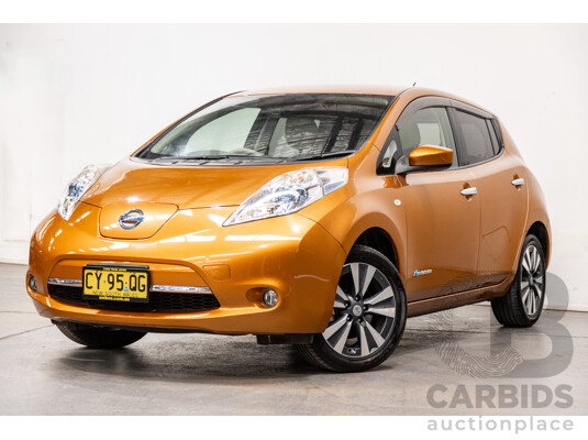 01/2017 Nissan Leaf G AZE0 4d Hatch Orange Metallic 80kw Electric Car EV - 06/2020 Import