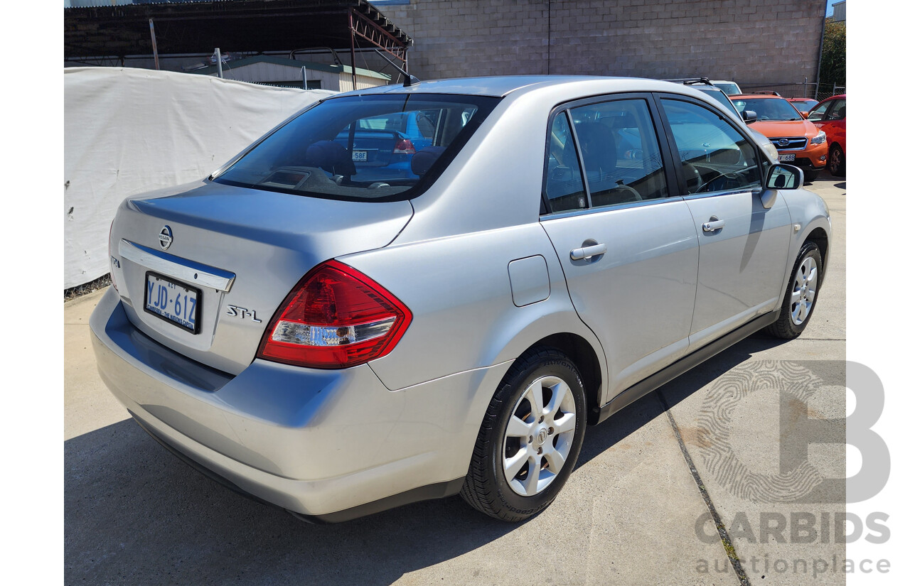 3/2009 Nissan Tiida ST-L C11 MY07 5d Hatchback Silver 1.8L